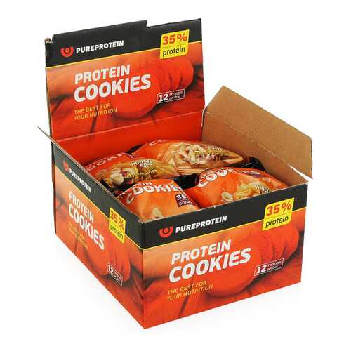 PureProtein Высокобелковое печенье Protein Cookies 80 г, 12 шт, вкус: мед-орехи в Декатлон