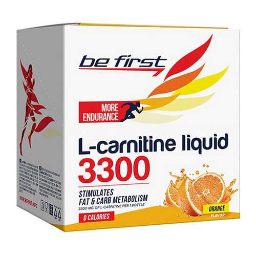 Напиток с L-карнитином Be First L-carnitine 3300 25 мл, апельсин в Декатлон