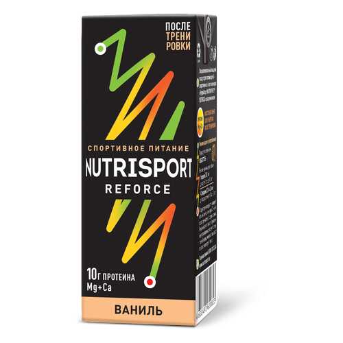 NUTRISPORT REFORCE cо вкусом ванили упаковка, 18.00 шт. в Декатлон