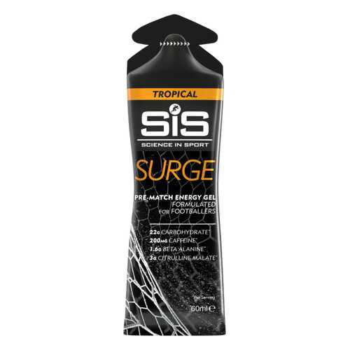 Углеводный гель SiS Surge Pre-Match Energy Gel 66 г, тропические фрукты в Декатлон