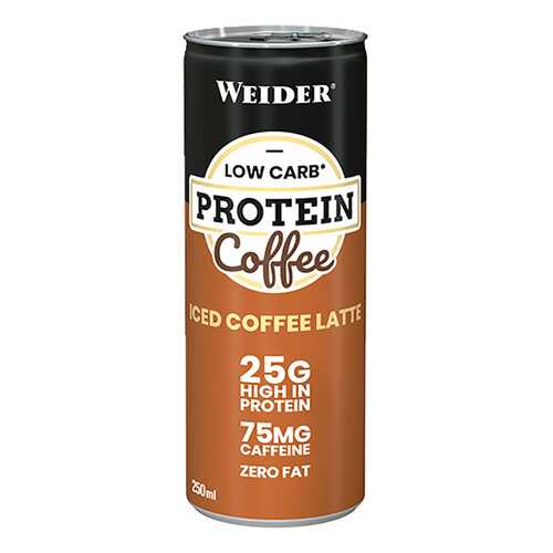 Weider Low Carb Protein Coffee, 250 мл, вкус: ледяной латте в Декатлон