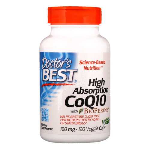 Коэнзим Doctor's Best CoQ10 With BioPerine 120 капсул в Декатлон