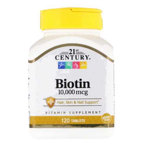 Витамин B7 21st Century Biotin 10000 mcg 120 таблеток в Декатлон