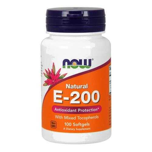 Витамин E NOW Sports E-200 Mixed Tocopherols 100 капсул в Декатлон