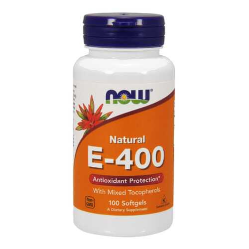 Витамин E NOW Sports E-400 Mixed Tocopherols 100 капсул в Декатлон