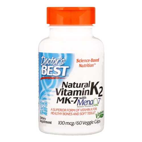 Витамин K2 Doctor's Best Vitamin K-2 MK-7 60 капсул в Декатлон