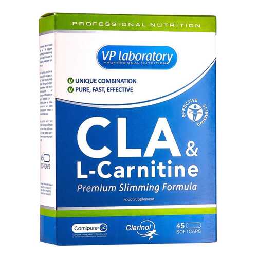 CLA VPLab + L-Carnitine 45 капс. в Декатлон