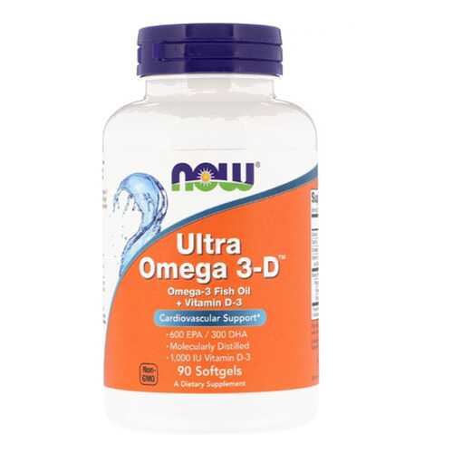 NOW Ultra Omega-3-D 600 EPA/300 DHA 90 капсул в Декатлон