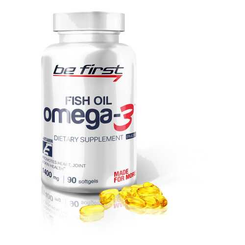 Omega-3 Be First Fish Oil + витамин E 90 гелевых капсул в Декатлон