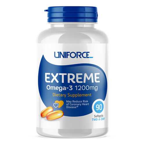 Uniforce Extreme Omega-3 1200 мг, 90 капс, вкус: нейтральный в Декатлон