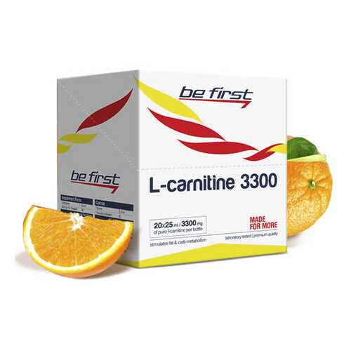 Be First L-Carnitine 3300, 20 ампул по 25 мл, Orange в Декатлон