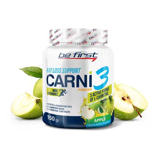 Карнитин Be First Carni 3 Powder Яблоко 150г в Декатлон