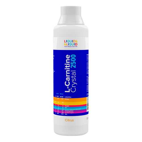 Liquid&Liquid L-Carnitine Crystal 2500, 500 мл, Citrus в Декатлон