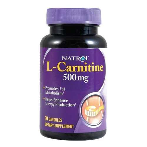 Natrol L-Carnitine 500, 30 капсул в Декатлон