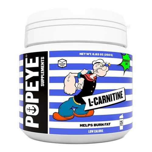 Popeye Supplements L-карнитин тартрат 250 г, клубника-лайм в Декатлон