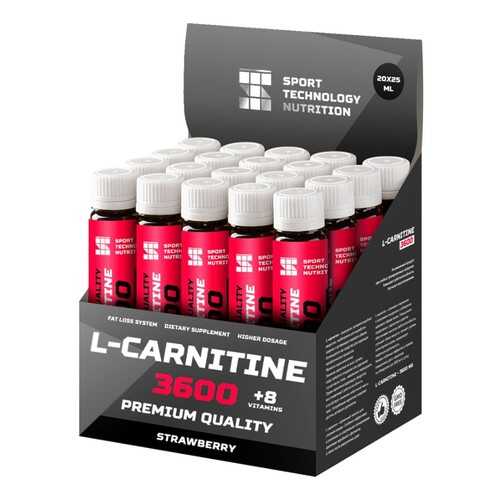 Sport Technology Nutrition L-Carnitine 3600, 20 амп, вкус: клубника в Декатлон