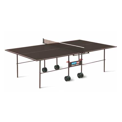 Теннисный стол Start Line УТ-00002378 коричневый, с сеткой в Декатлон