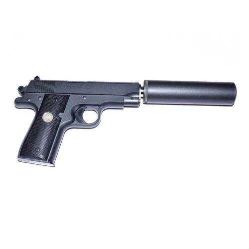 Страйкбольный пружинный пистолет Galaxy (кал. 6 мм) G.2A (Browning с имитацией глушителя) в Декатлон