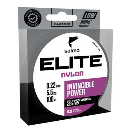 Леска монофильная Elite Fluoro Coated, 0,35 мм, 100 м, 10,1 кг в Декатлон