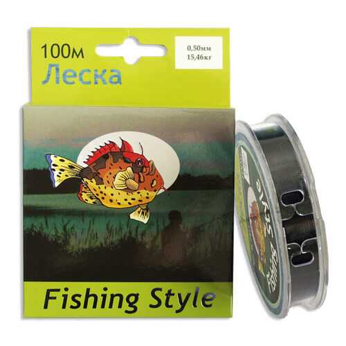 Леска монофильная Fishing Style RL2911 0,5 мм, 100 м, 15,46 кг в Декатлон