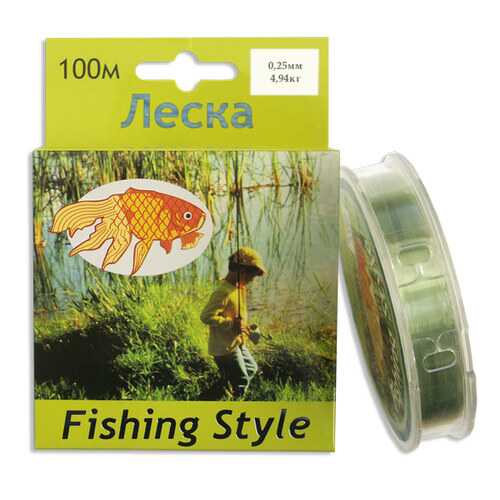 Леска монофильная Fishing Style RL2914 0,25 мм, 100 м, 4,94 кг в Декатлон