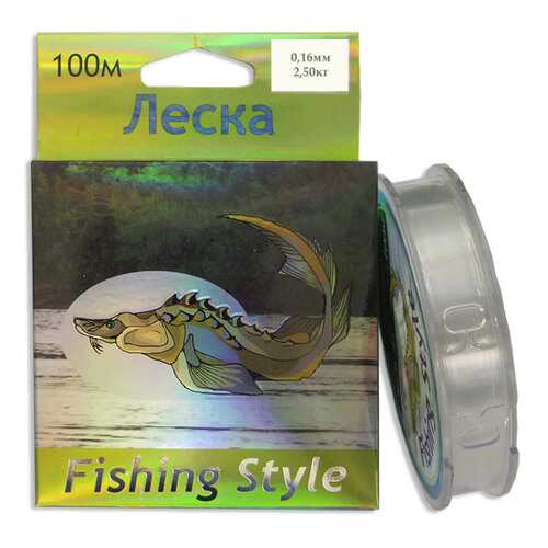 Леска монофильная Fishing Style RL2925 0,16 мм, 100 м, 2,5 кг в Декатлон