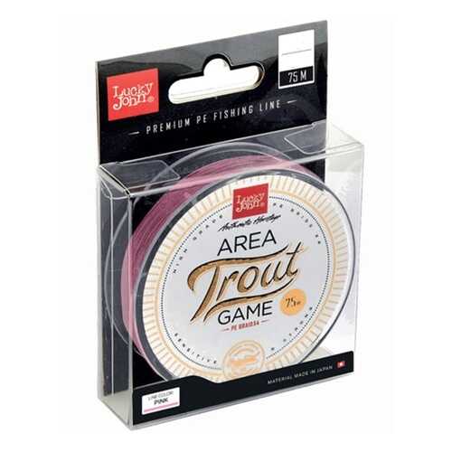 Леска монофильная Lucky John Area Trout Game Fluorocarbon 075/020, розовая в Декатлон