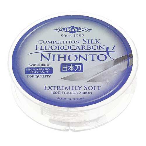 Леска монофильная Mikado Nihonto Fluorocarbon Silk 0,45 мм, 30 м, 12,1 кг в Декатлон