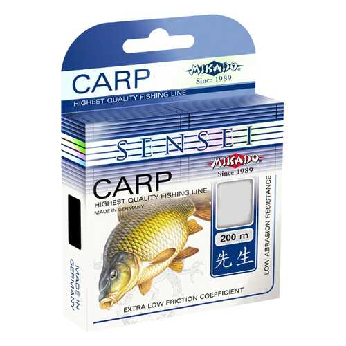 Леска монофильная Mikado Sensei Carp 0,3 мм, 200 м, 11,1 кг в Декатлон