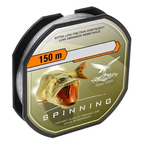 Леска монофильная Mikado Spinning 0,24 мм, 150 м, 7,45 кг в Декатлон