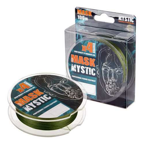 Леска плетёная AKKOI Mask Mystic X4-100 (deep green) d0,16mm (MM4DG/100-0,16) в Декатлон