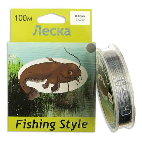 Леска плетеная Fishing Style RL2902 0,12 мм, 100 м, 9,4 кг серая в Декатлон