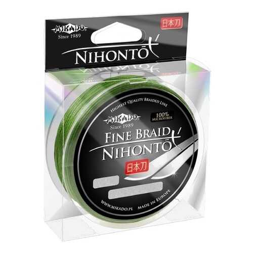 Леска плетеная Mikado Nihonto Fine 0,1 мм, 15 м, 7,7 кг green в Декатлон