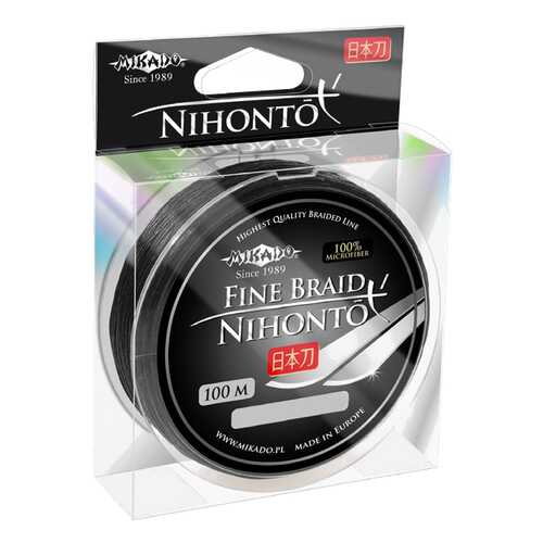 Леска плетеная Mikado Nihonto Fine 0,4 мм, 100 м, 34,9 кг black в Декатлон