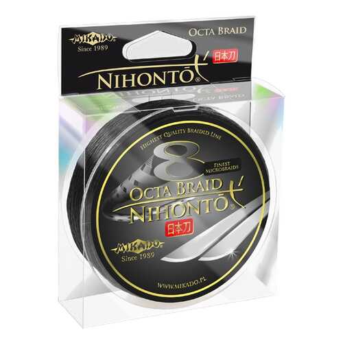 Леска плетеная Mikado Nihonto Octa 0,12 мм, 150 м, 8,9 кг black в Декатлон