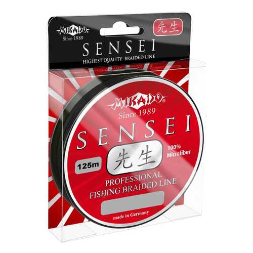Леска плетеная Mikado Sensei 0,1 мм, 125 м, 7,3 кг black в Декатлон