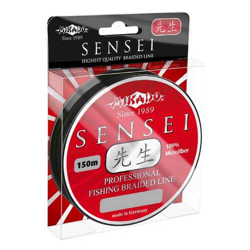 Леска плетеная Mikado Sensei 0,1 мм, 150 м, 7,3 кг black в Декатлон