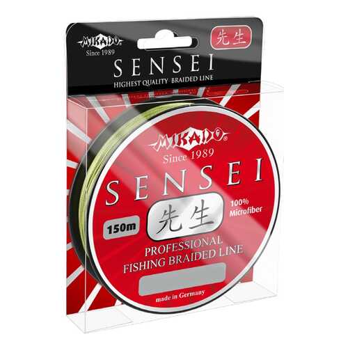 Леска плетеная Mikado Sensei 0,12 мм, 150 м, 8,7 кг green в Декатлон