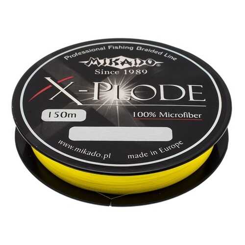 Леска плетеная Mikado X-Plode 0,18 мм, 150 м, 18,35 кг yellow в Декатлон