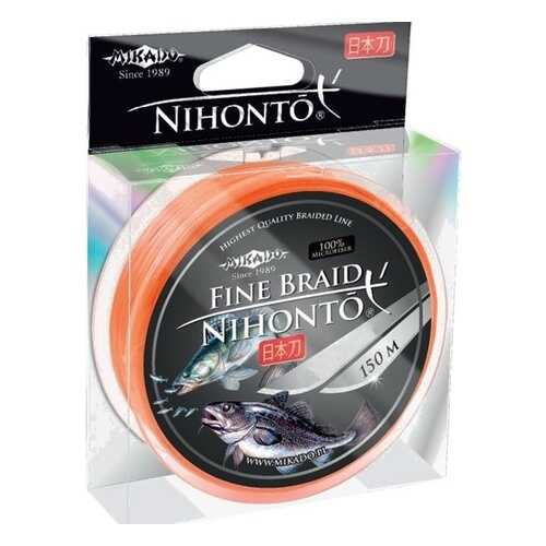 Шнур плетеный Mikado Nihonto Fine 0,06 мм, 150 м, 3,25 кг orange в Декатлон
