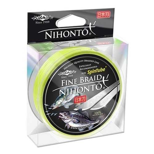 Шнур плетёный Mikado Nihonto Fine Braid Fluo, 0,35 мм, 100 м, 33,40 кг в Декатлон