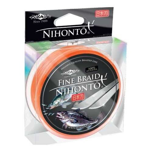 Шнур плетёный Mikado Nihonto Fine Braid Orange, 0,10 в Декатлон