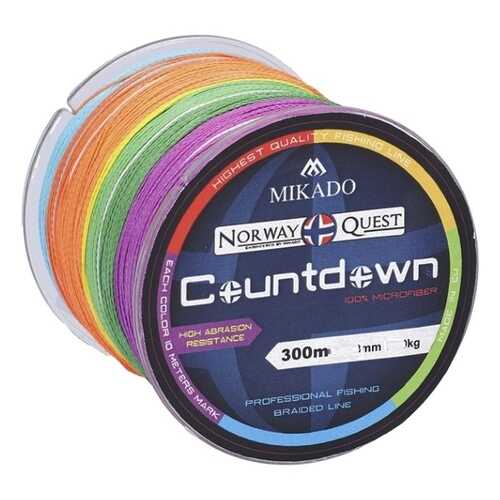 Шнур плетеный Mikado Norway Quest Countdown Multicolor 0,4 мм, 300 м, 34,5 кг в Декатлон