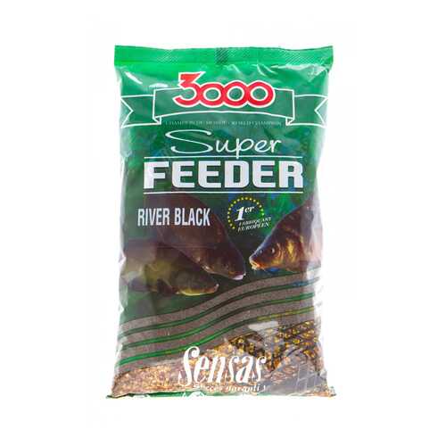 Прикормка Sensas 3000 Super Feeder River Black, 1 кг в Декатлон