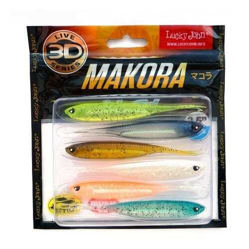 LUCKY JOHN Виброхвосты Lj 3D Series Makora Split Tail 4.0In (10,00)/mix1 6Шт. в Декатлон