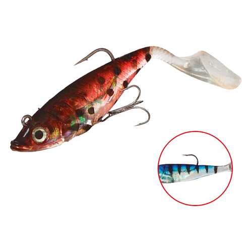 Виброхвост оснащенный Mikado Crystal Fish WXH-66 14 см, 41, 2 шт. в Декатлон