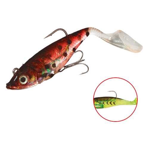 Виброхвост оснащенный Mikado Crystal Fish WXH-66 14 см, 82, 2 шт. в Декатлон