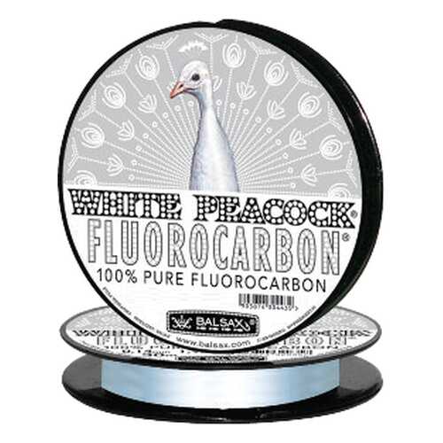 Леска монофильная Balsax White Peacock Fluorocarbon 0,1 мм, 30 м, 1,28 кг в Декатлон