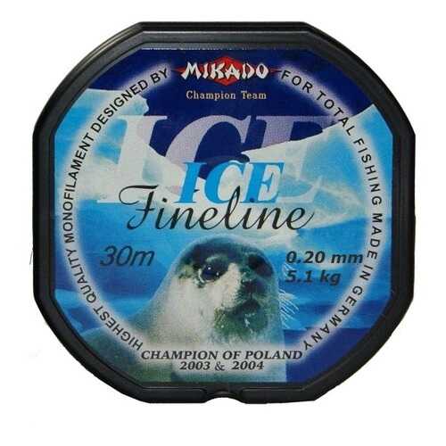 Леска монофильная Mikado FineLine Ice 0,2 мм, 30 м, 5,1 кг в Декатлон