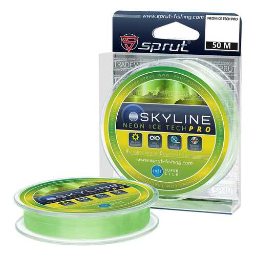 Леска монофильная Sprut Skyline IceTech Pro Neon 50 м, 0,235 мм, 6,80 кг в Декатлон